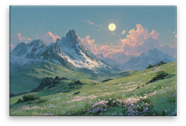 Obraz na plátně - Horská louka snění - 120x80 cm