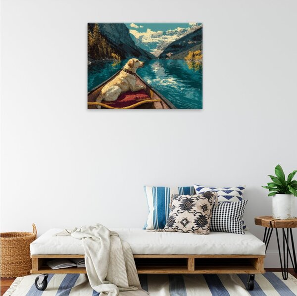 Obraz na plátně - Horské jezero snění - 40x30 cm