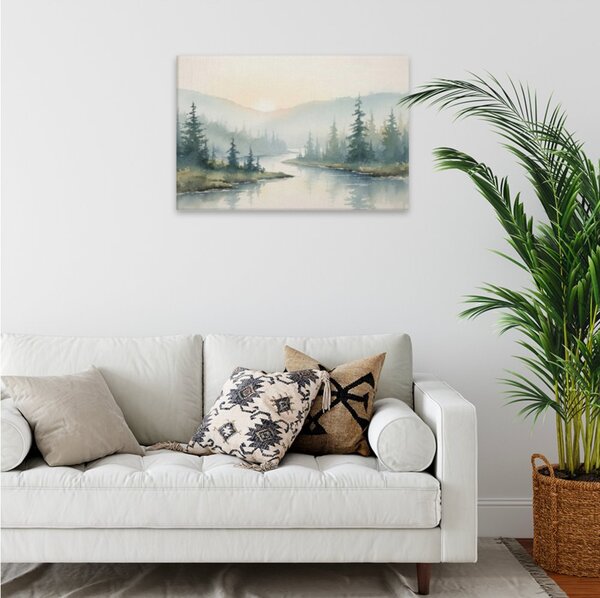 Obraz na plátně - Mlžné ráno - 120x80 cm