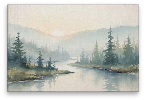 Obraz na plátně - Mlžné ráno - 120x80 cm