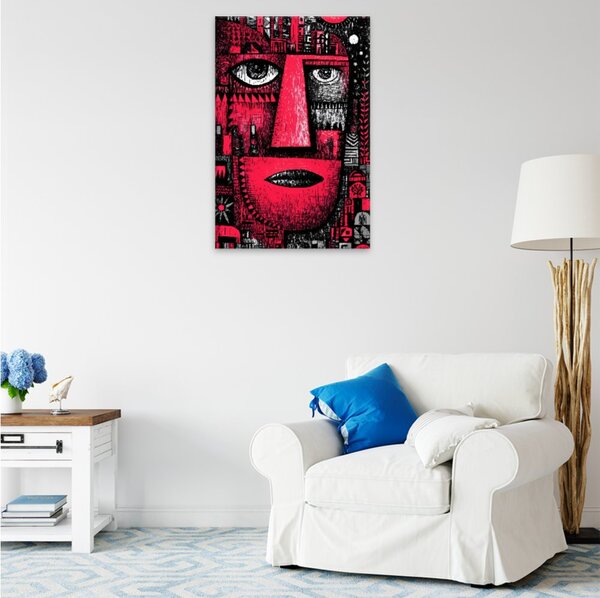 Obraz na plátně - Červený strážce města - 80x120 cm