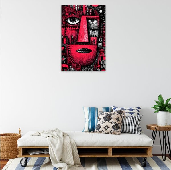 Obraz na plátně - Červený strážce města - 80x120 cm