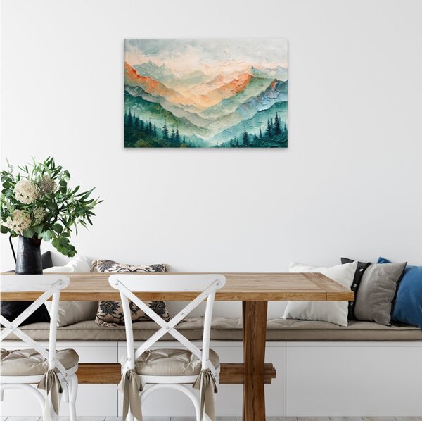 Obraz na plátně - Horské ráno snění - 120x80 cm