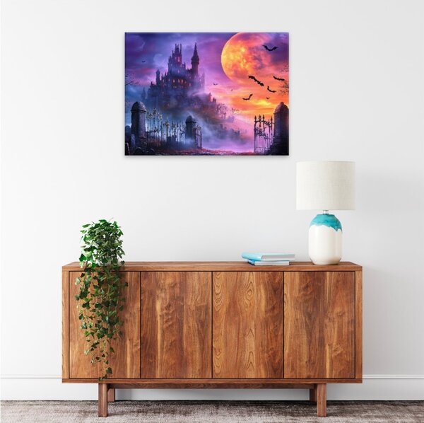 Obraz na plátně - Gothic úplněk - 40x30 cm - CZ výroba