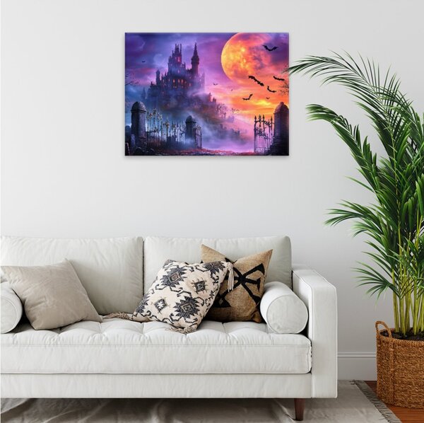 Obraz na plátně - Gothic úplněk - 40x30 cm - CZ výroba