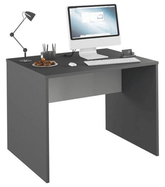 Kondela PC stůl, grafit / bílá, RIOMA NEW TYP 12
