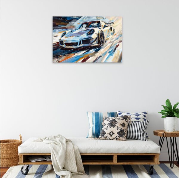 Obraz na plátně - Stříbrný blesk - 120x80 cm