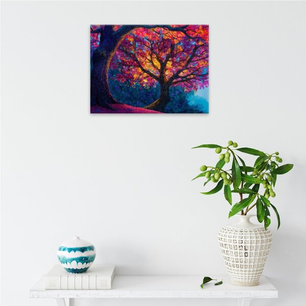 Obraz na plátně - Duhový strom 3 - 40x30 cm - CZ výroba