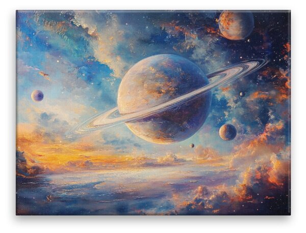 Obraz na plátně - Kosmická symfonie - 40x30 cm