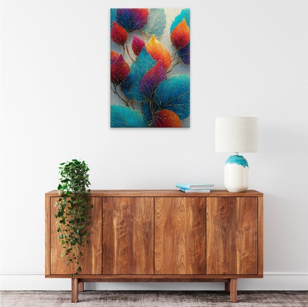 Obraz na plátně - Duha podzimních listů - 80x120 cm