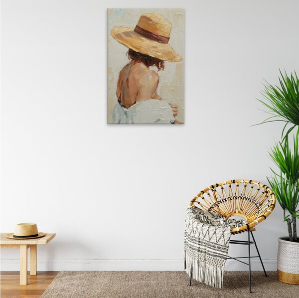 Obraz na plátně - Letní klobouk - 80x120 cm - CZ výroba