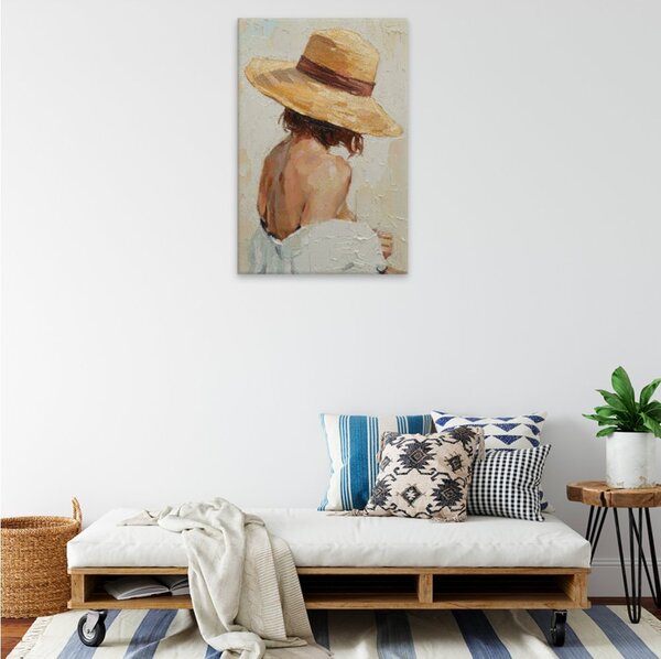 Obraz na plátně - Letní klobouk - 80x120 cm - CZ výroba