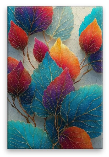 Obraz na plátně - Duha podzimních listů - 80x120 cm