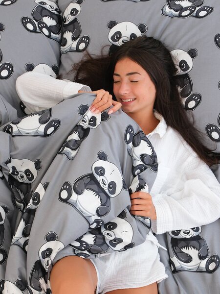 MK Lůžkoviny Bavlněné povlečení Renforcé - Panda