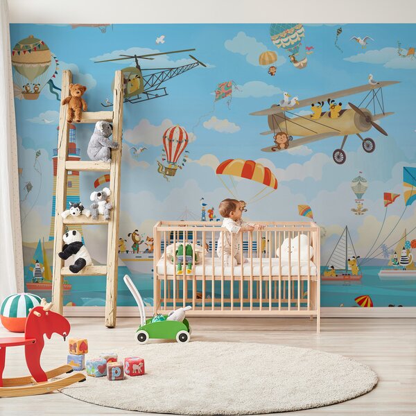 Fototapety Zvířata v přístavním městě, Fototapety dětské, u62422 : uwalls.cz