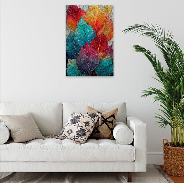 Obraz na plátně - Barevná podzimní symfonie - 80x120 cm