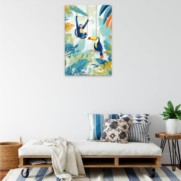 Obraz na plátně - Džungle plná dobrodružství - 80x120 cm
