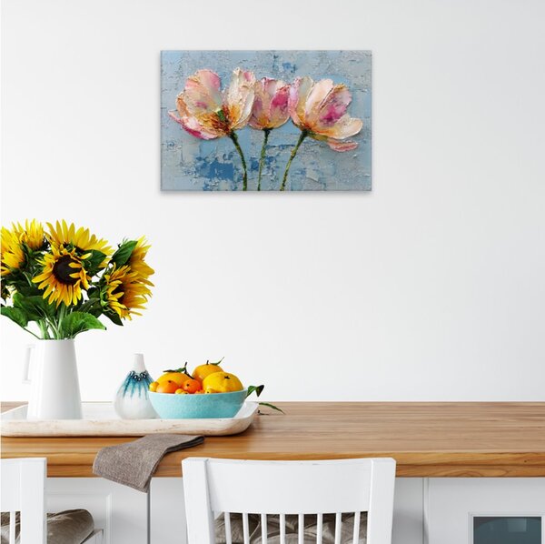 Obraz na plátně - Něžné jarní tulipány - 120x80 cm