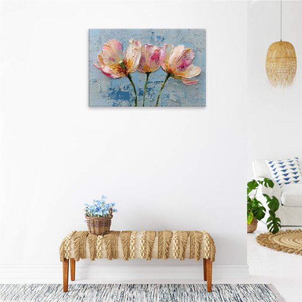 Obraz na plátně - Něžné jarní tulipány - 120x80 cm