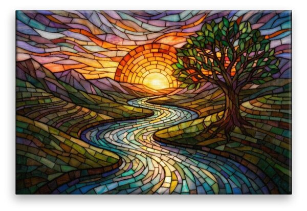 Obraz na plátně - Křišťálový východ slunce - 120x80 cm