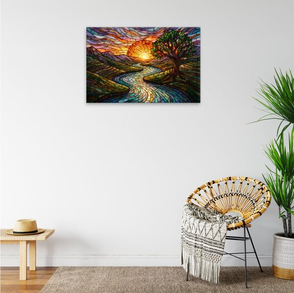 Obraz na plátně - Křišťálový východ slunce - 120x80 cm