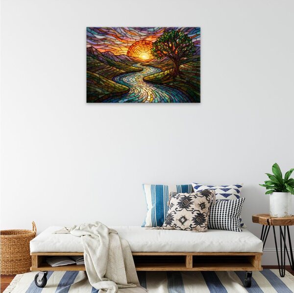 Obraz na plátně - Křišťálový východ slunce - 120x80 cm