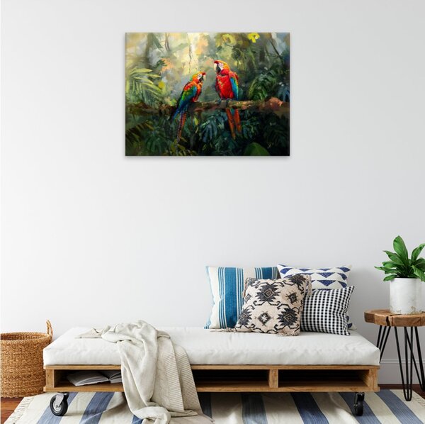 Obraz na plátně - Papoušci deštného pralesa - 40x30 cm