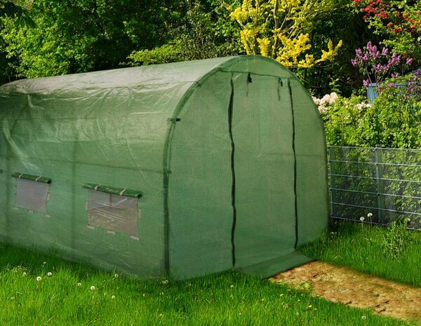 Garden Line Fóliovník s 5 segmenty STRETCH 800x300 cm zelený