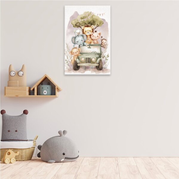 Obraz na plátně - Safari přátelé 2 - 80x120 cm