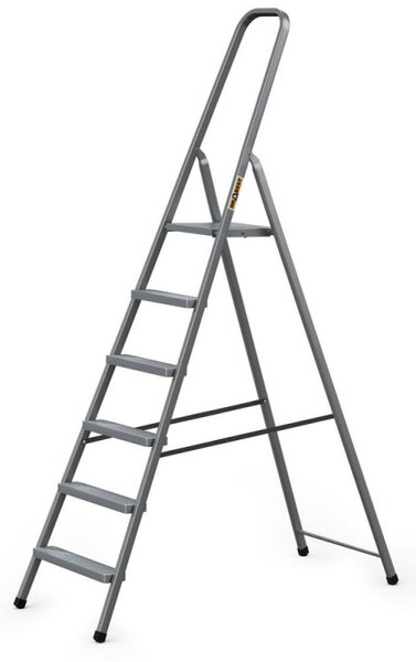 Ocelové schůdky 6 stupňů DRABEST STD6 HOME