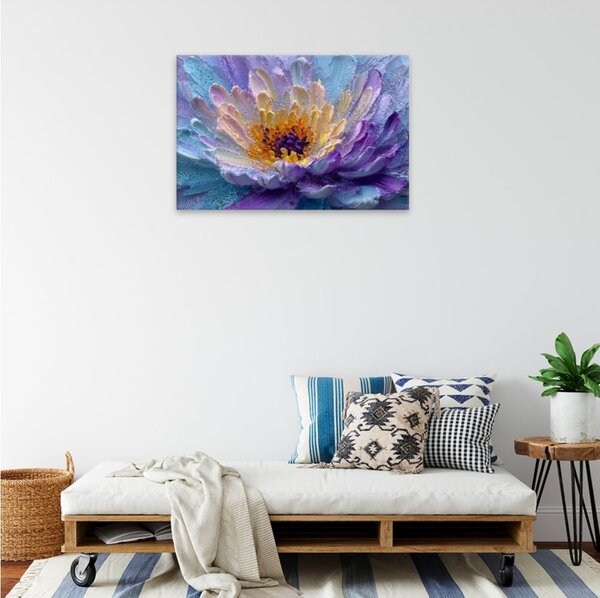 Obraz na plátně - Duhová chryzantéma - 120x80 cm