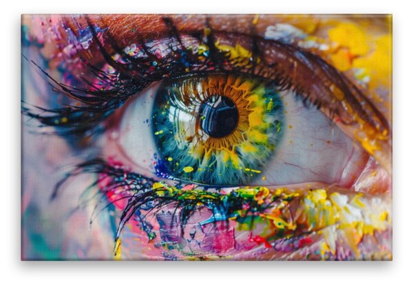 Obraz na plátně - Duha v oku - 120x80 cm - CZ výroba