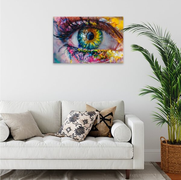 Obraz na plátně - Duha v oku - 120x80 cm - CZ výroba