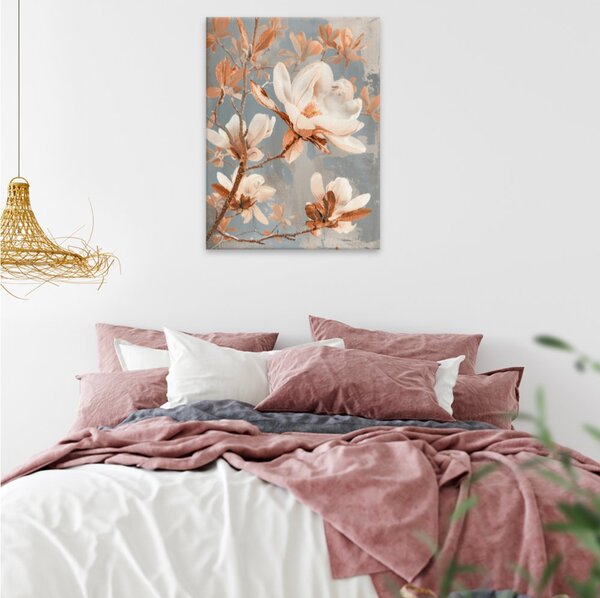 Obraz na plátně - Magnolie v růžovém - 30x40 cm