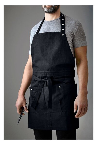 Pracovní zástěra Creative and Garden Apron Black The Organic Company
