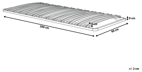Lamelový rošt COMBOURG 90 x 200 cm