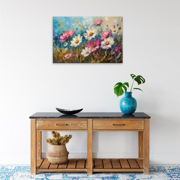 Obraz na plátně - Jarní květinová louka - 120x80 cm