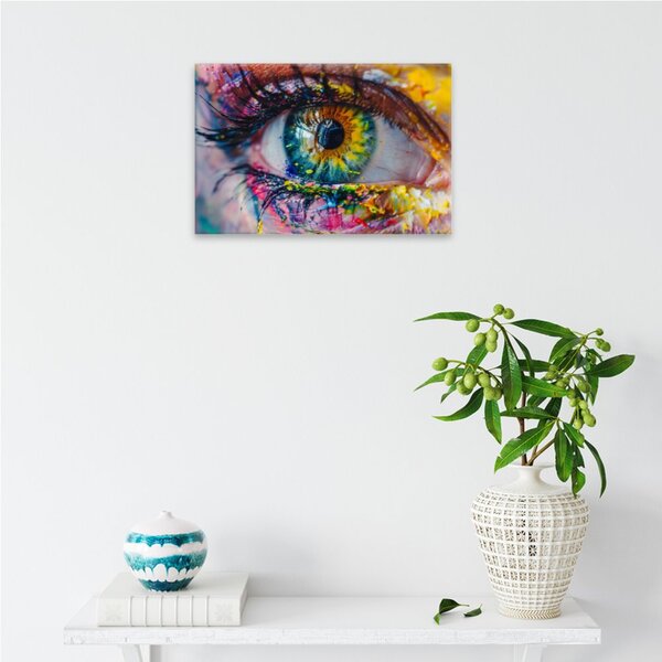 Obraz na plátně - Duha v oku - 120x80 cm - CZ výroba