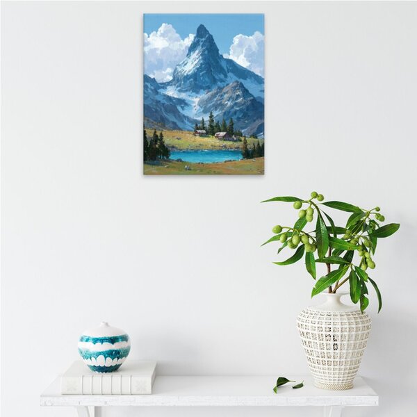 Obraz na plátně - Horská idyla 2 - 30x40 cm - CZ výroba
