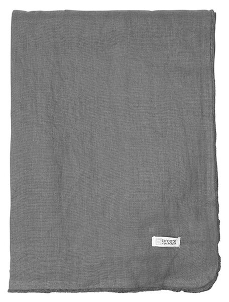 Broste Ubrus GRACIE 160x200 cm tmavě šedý