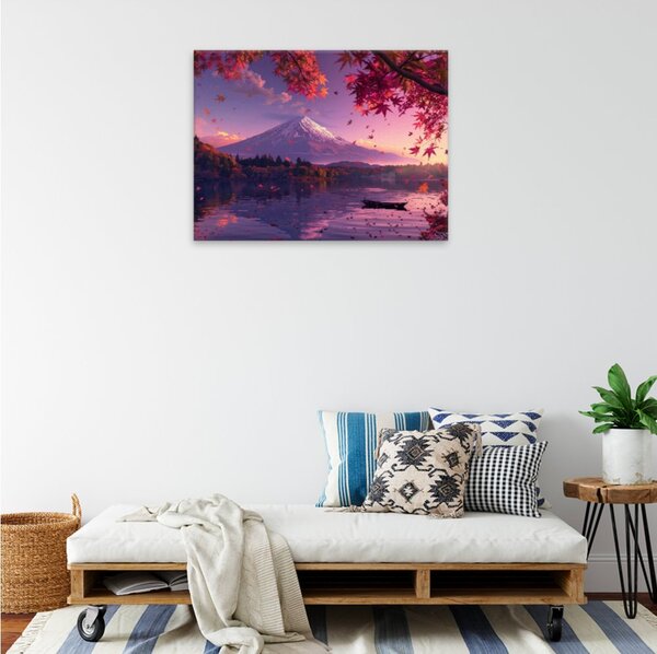 Obraz na plátně - Fialový podzimní klid - 40x30 cm