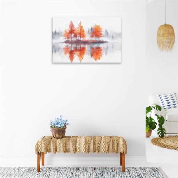 Obraz na plátně - Podzimní ostrov snů - 120x80 cm