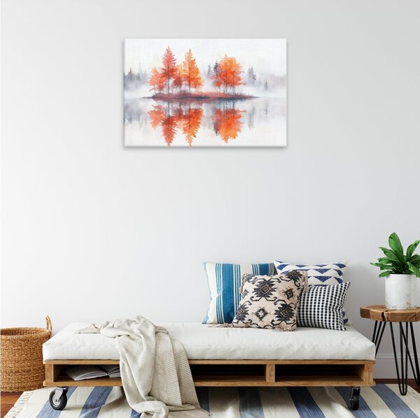 Obraz na plátně - Podzimní ostrov snů - 120x80 cm