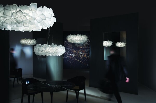 SLAMP CLISS00WHT01T00000EU Clizia Opal Medium, závěsné designové svítidlo, 2x12W E27, prům. 53cm