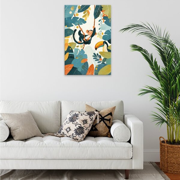 Obraz na plátně - Džunglová symfonie - 80x120 cm