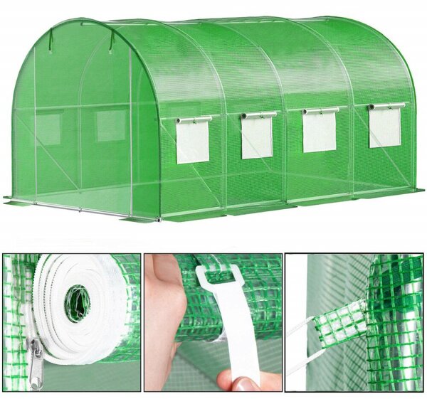 Zahradní foliovník 4,5x2x2 m 9m2 SPRINGOS GT0004