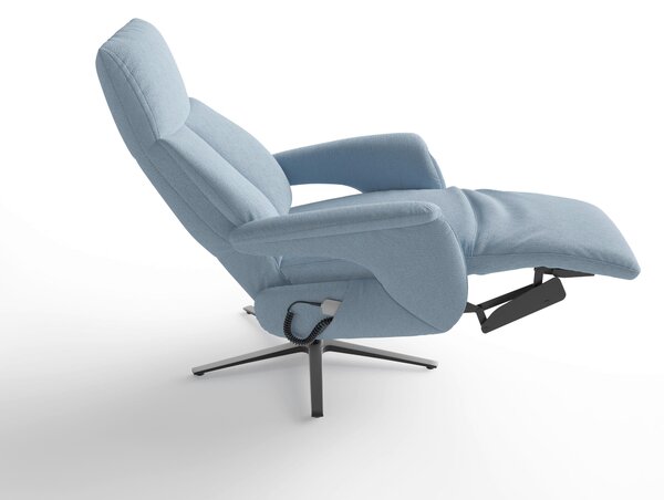 RELAXAČNÍ KŘESLO, textil, světle modrá Sit & More - Online Only křesla & taburety, Online Only