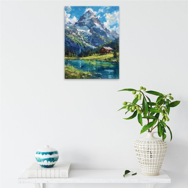 Obraz na plátně - Alpská chalupa - 30x40 cm - CZ výroba