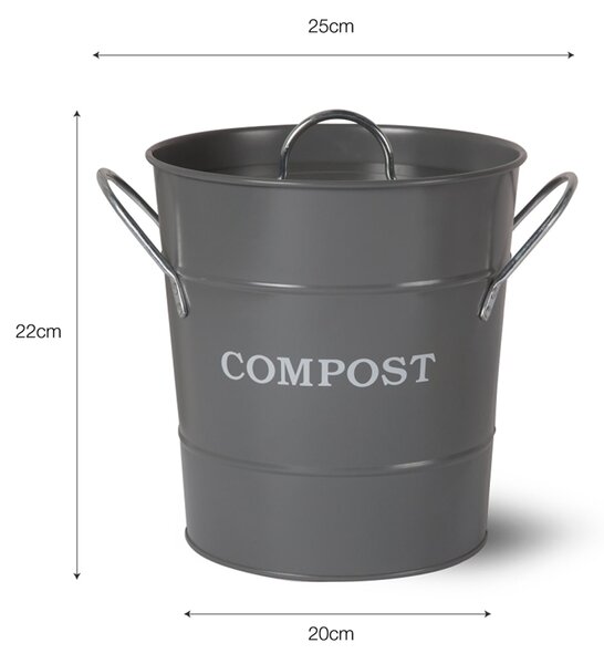 Plechový kompostér 3,5 l Garden Trading