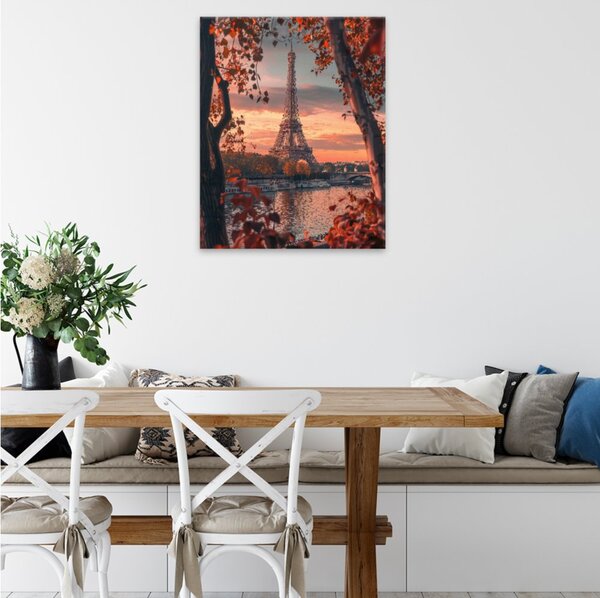 Obraz na plátně - Podzimní Paříž - 40x50 cm
